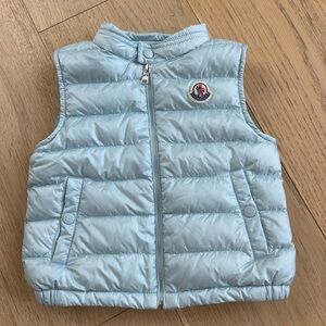 Moncler Kids Light Blue Puffer Vest